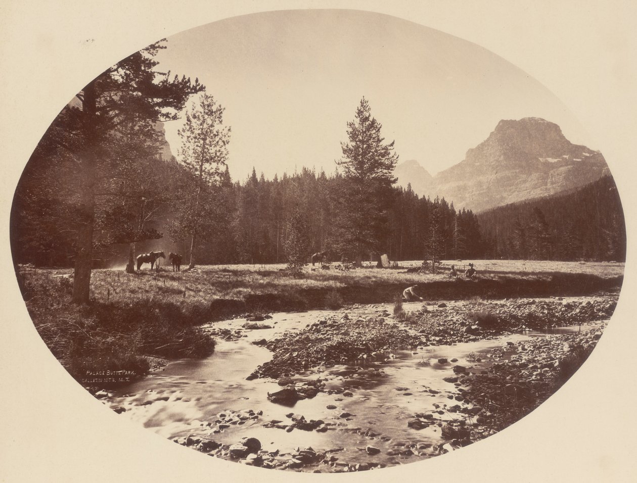 Palace Butte Park, Gallatin Dağları, Montana Bölgesi by William Henry Jackson