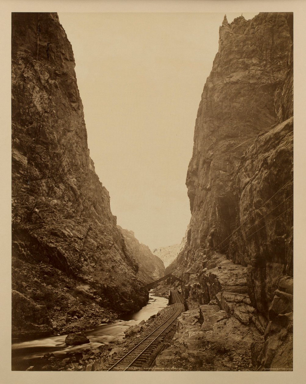 Royal Gorge, Arkansas Büyük Kanyonu by William Henry Jackson