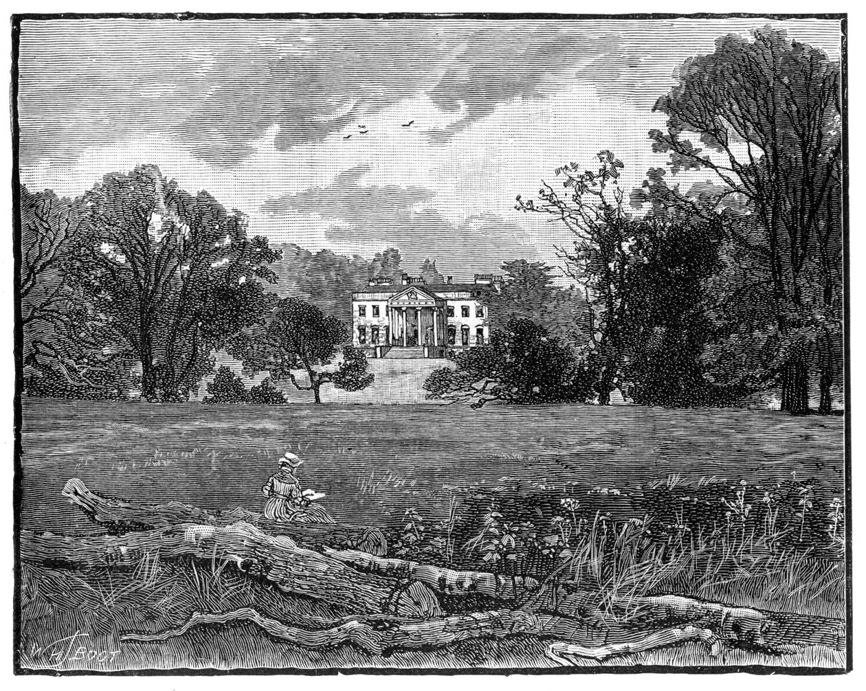 Claremont Evi, Esher, Surrey, 1900. by William Henry James Boot