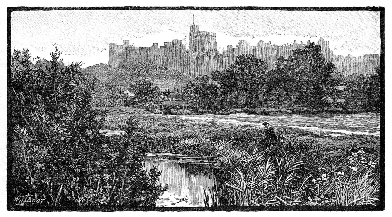 Windsor Kalesi, 1900. by William Henry James Boot