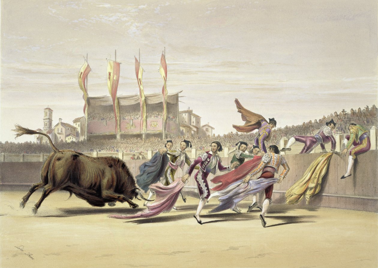 Boğa Oynayan Chulos, 1865 by William Henry Lake Price