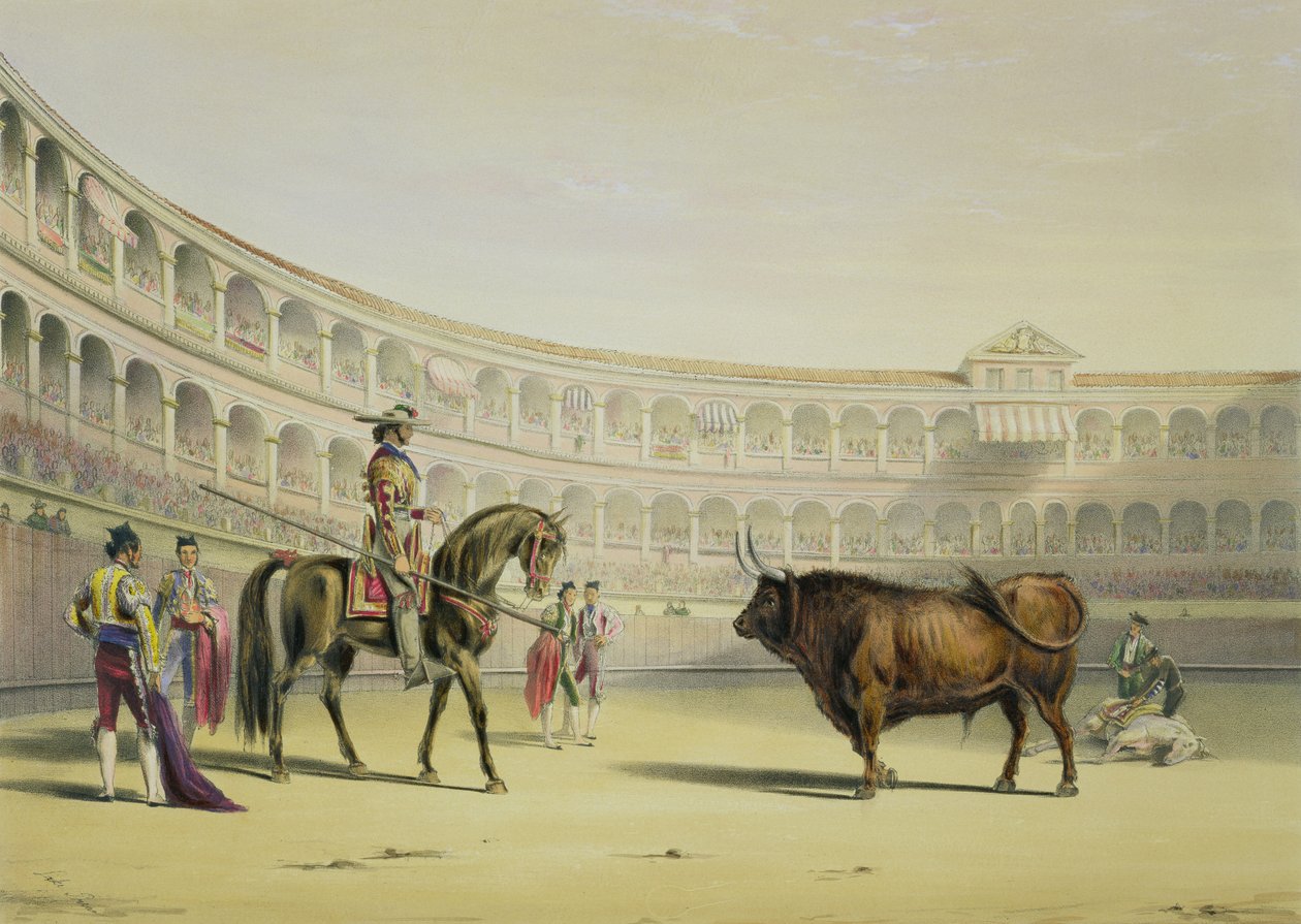Boğaya Meydan Okuyan Picador, 1865 by William Henry Lake Price