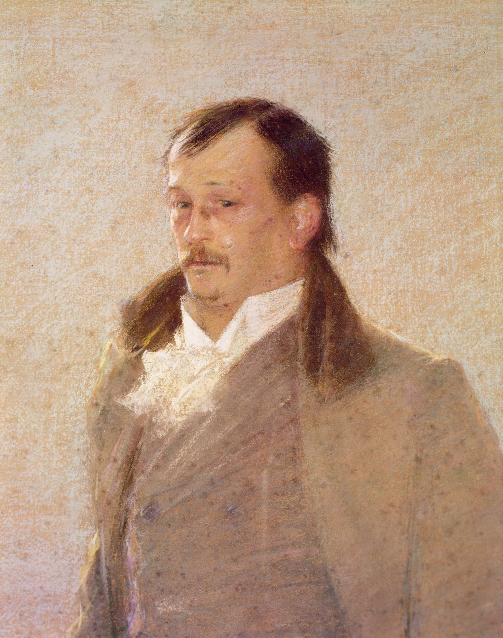 Portrait of Georges Courteline (oil on canvas0 (detail of 418481) by William Henry Lake Price