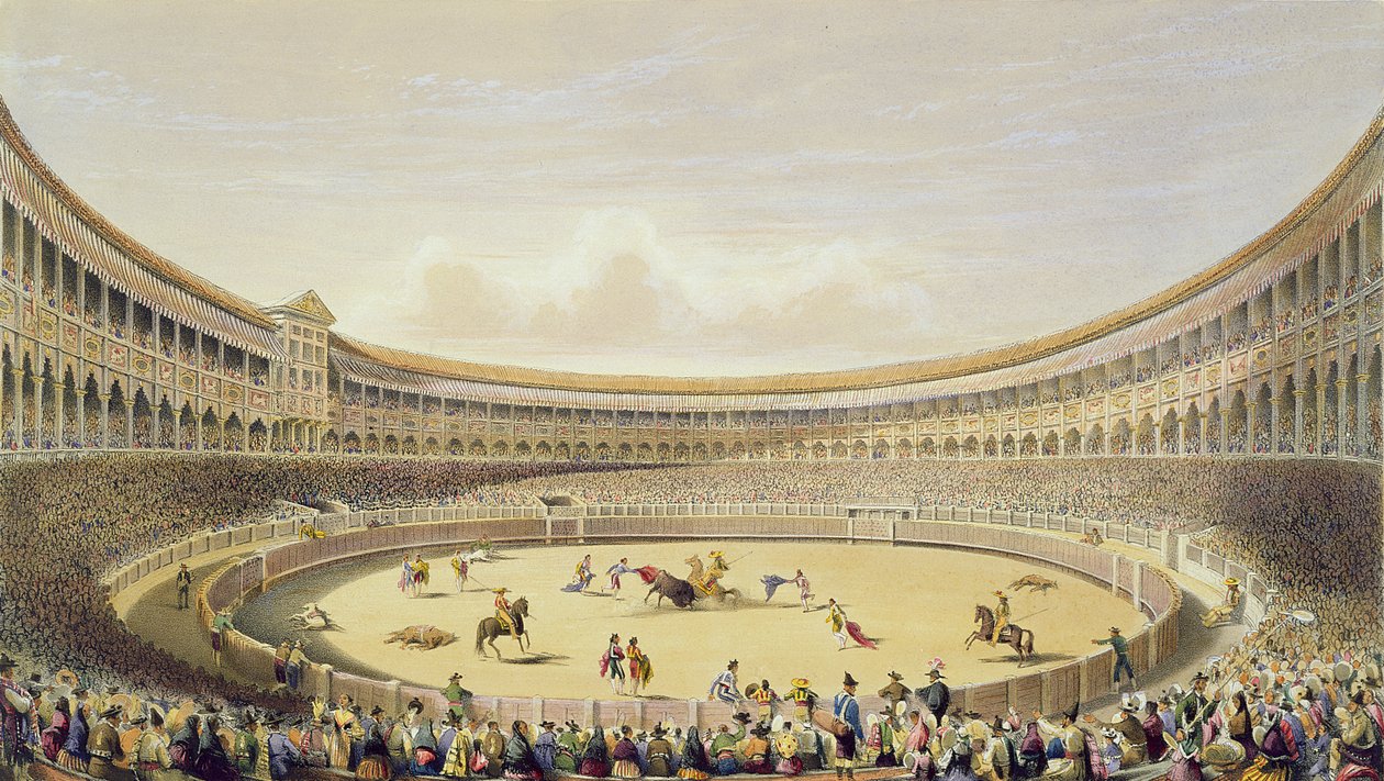 Madrid Plaza de Toros, 1865 by William Henry Lake Price