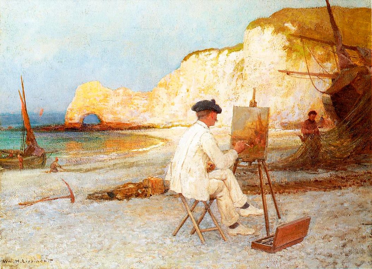 Deniz Kenarında Bir Ressam, 1885 dolayları by William Henry Lippincott