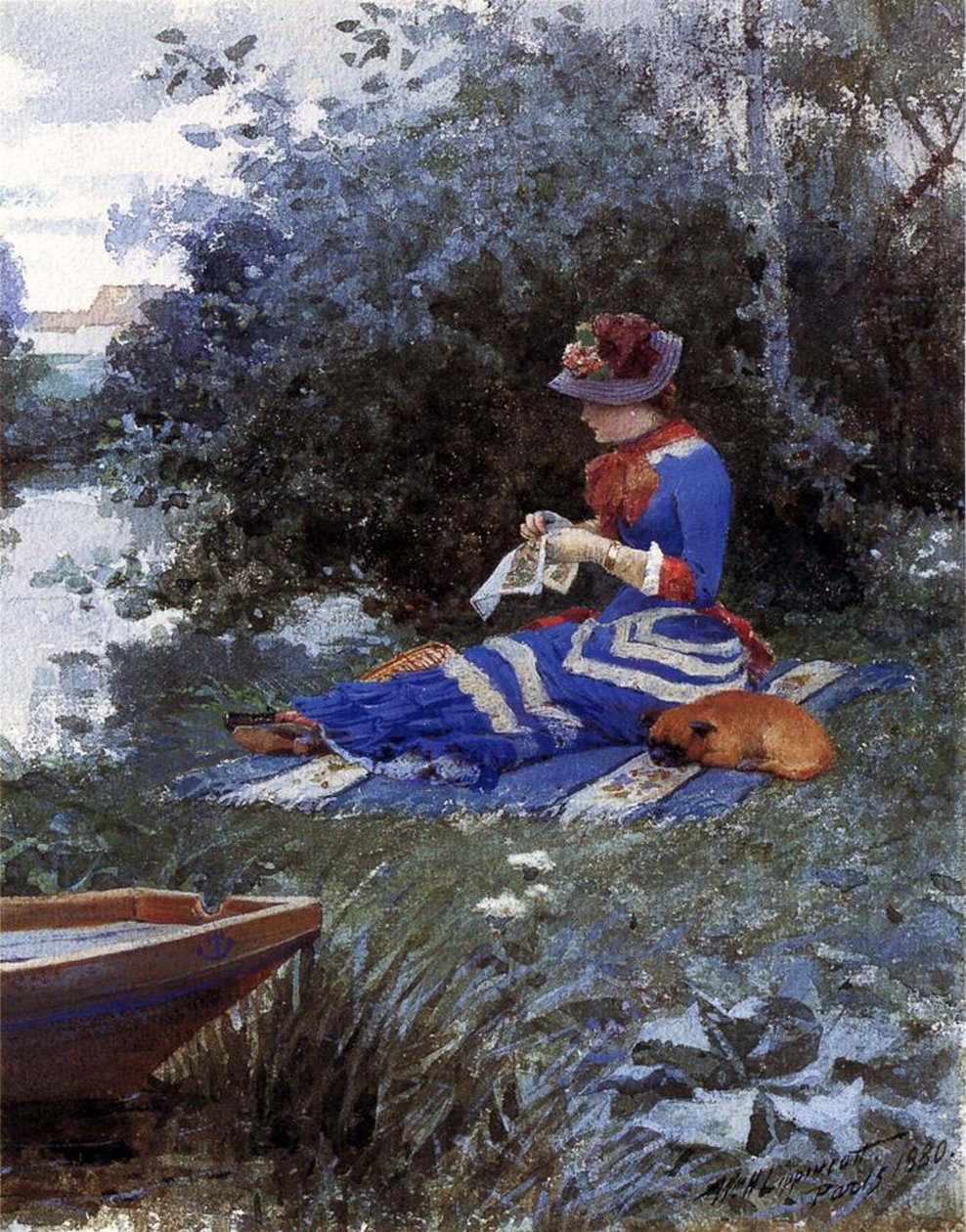 Sessiz Bir Öğleden Sonra, 1880 by William Henry Lippincott