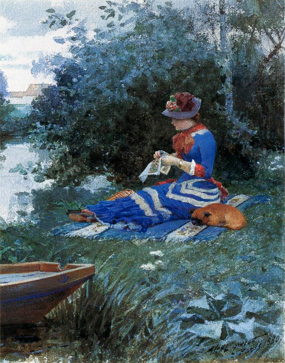 Sessiz Bir Öğleden Sonra, 1880 by William Henry Lippincott