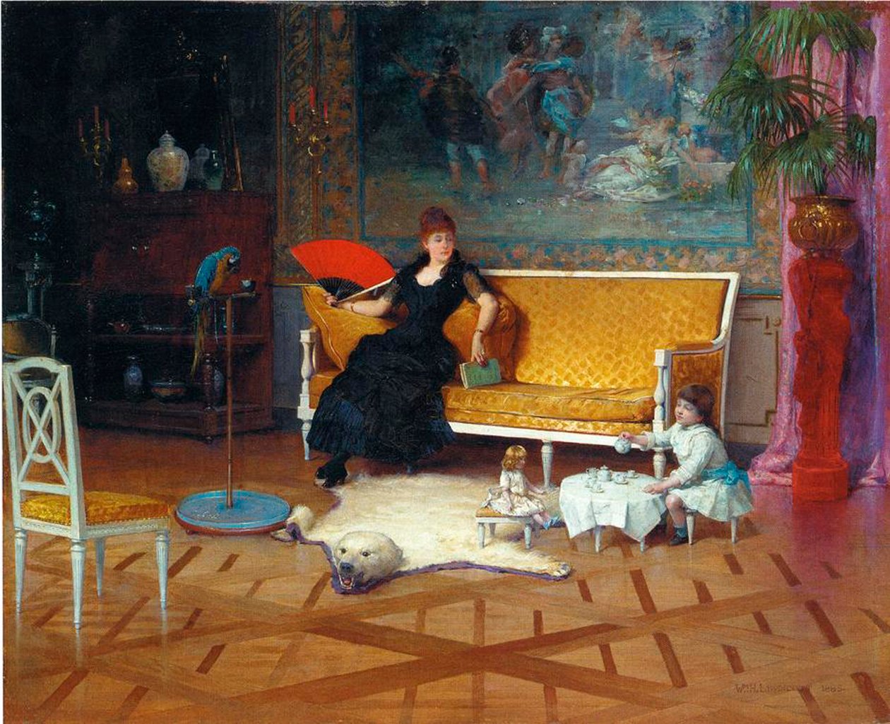 Bebeğin Çay Saati, 1885 by William Henry Lippincott