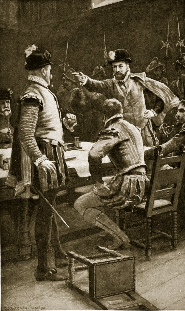 Regent Moray düşmanlarını tutukladı, 1569, 