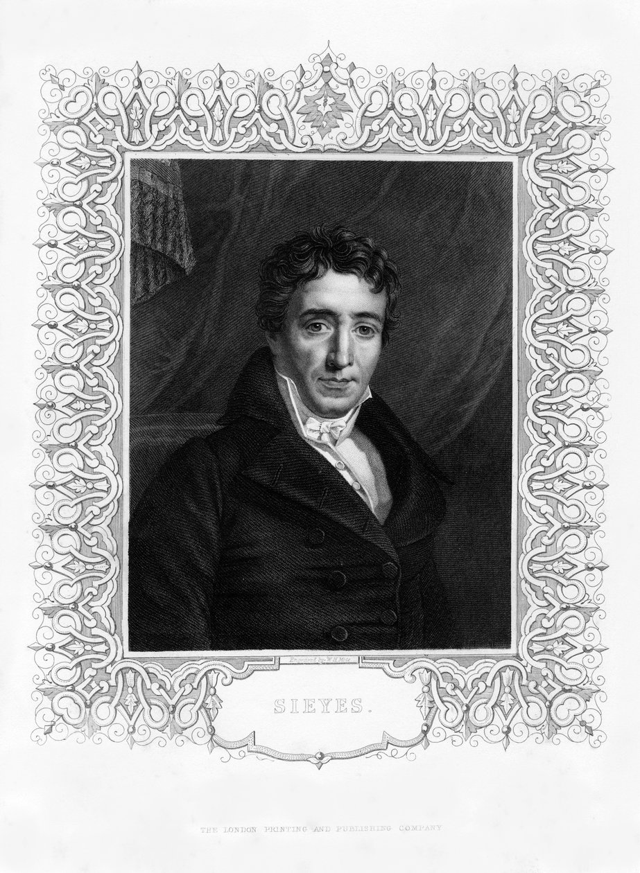 Emmanuel Joseph Sieyes, Fransız din adamı ve devlet adamı, 19. yüzyıl. by William Henry Mote