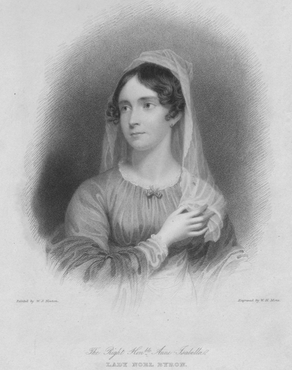 Çok Saygıdeğer Anne Isabella Leydi Noel Byron, şair George Gordon Byron'ın karısı, daha yaygın by William Henry Mote