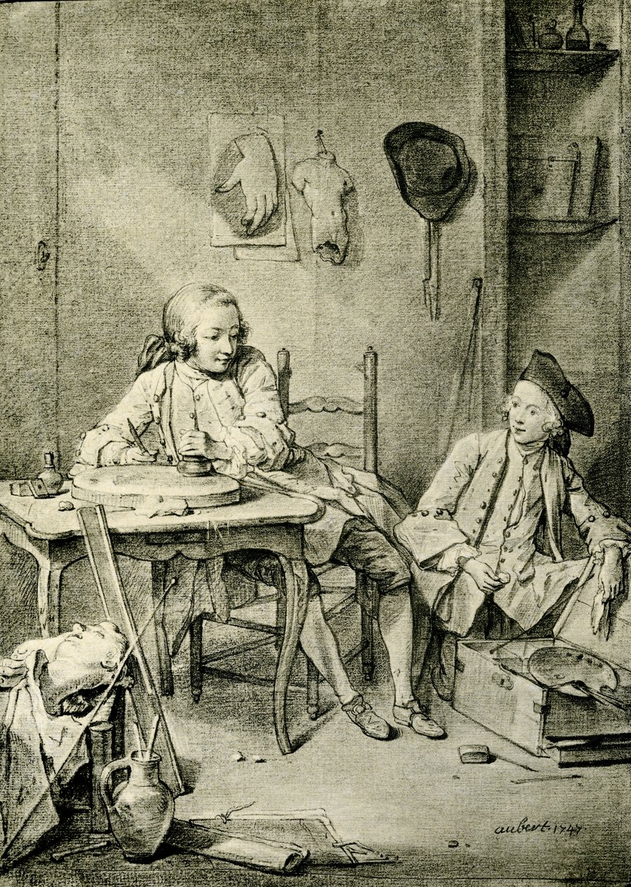 iki ressam erkek by William Henry Pike
