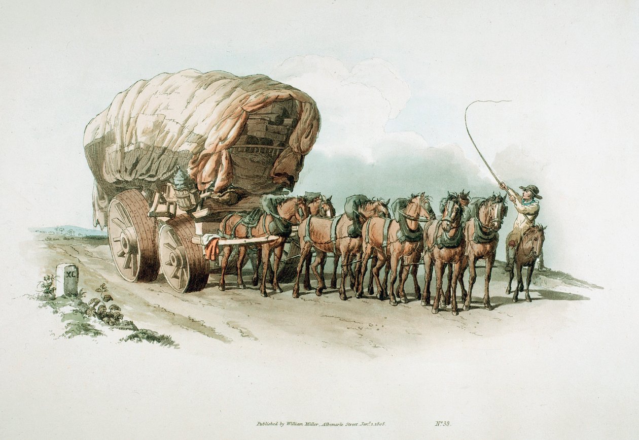 Sahne vagonu, 1805 by William Henry Pyne
