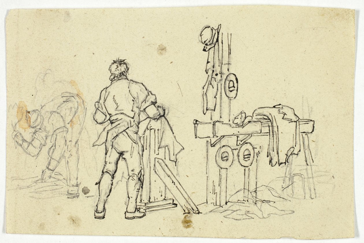 iki işçi by William Henry Pyne