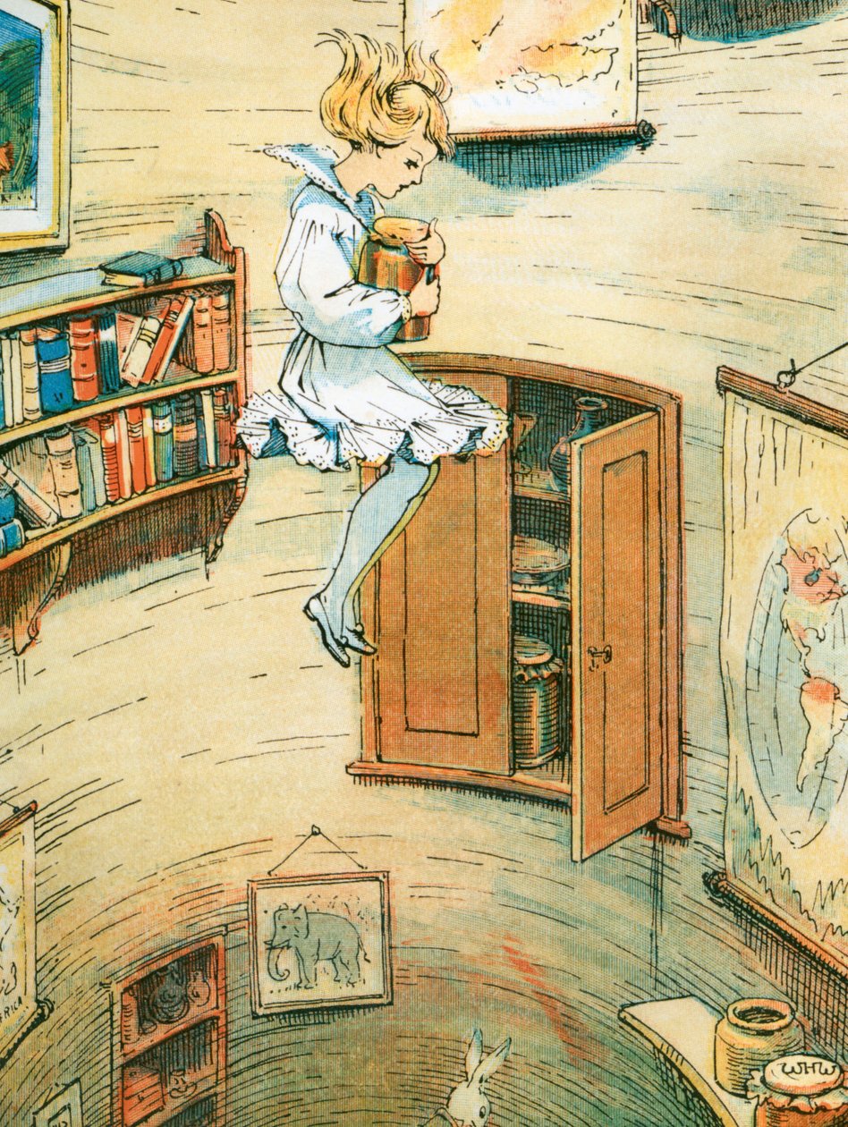 Alice Harikalar Diyarında, Kitap Plakası by William Henry Romaine Walker