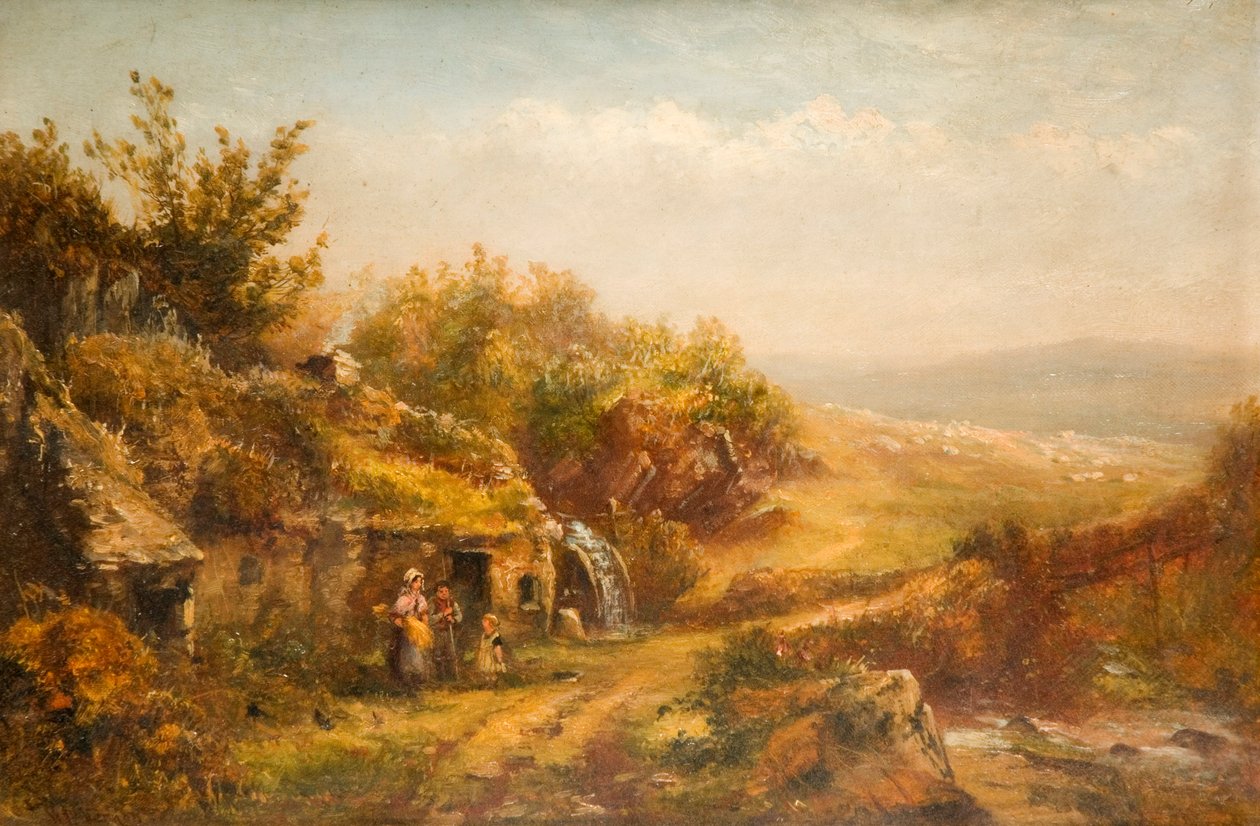 Kulübe ve Değirmen Çarkı, by William Henry Vernon