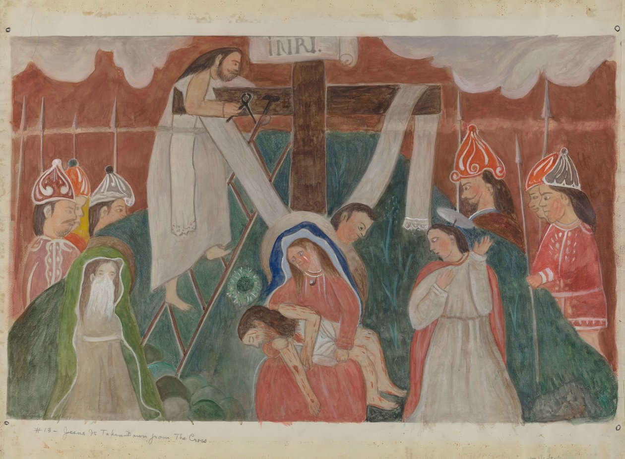 13 Nolu Haç Durağı: İsa Haçtan İndirildi, c. 1936. by William Herbert