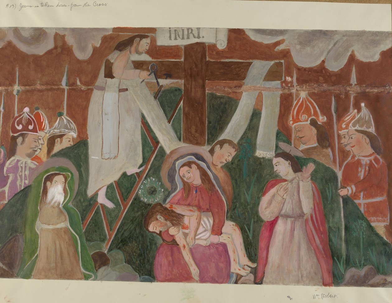 13 Nolu Haç Durağı: İsa Haçtan İndirildi, c. 1936. by William Herbert