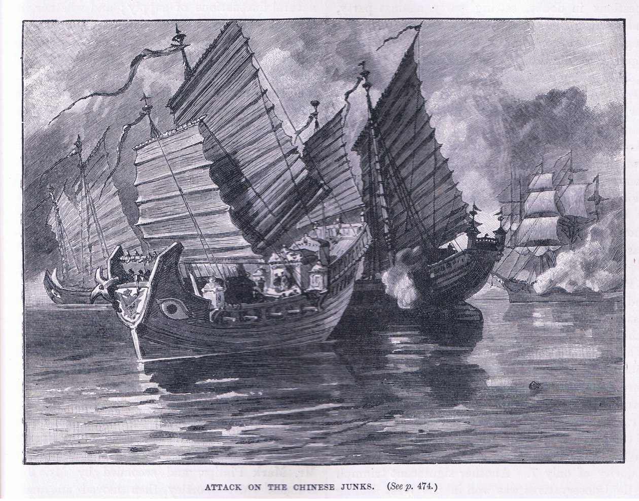 MS 1841 Çin hurdalarına saldırı by William Heysham Overend