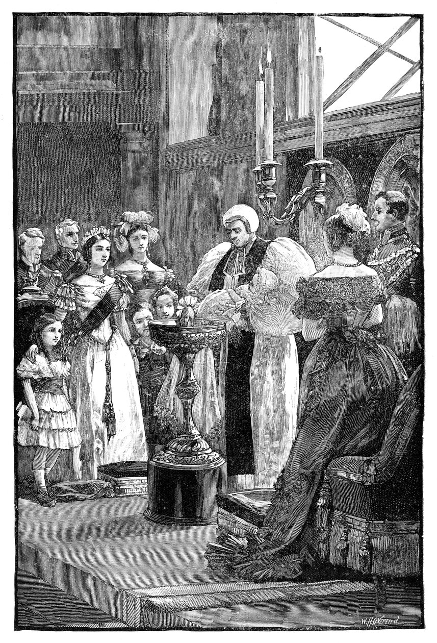 Prenses Louise'in vaftizi, c1848, 1900. by William Heysham Overend