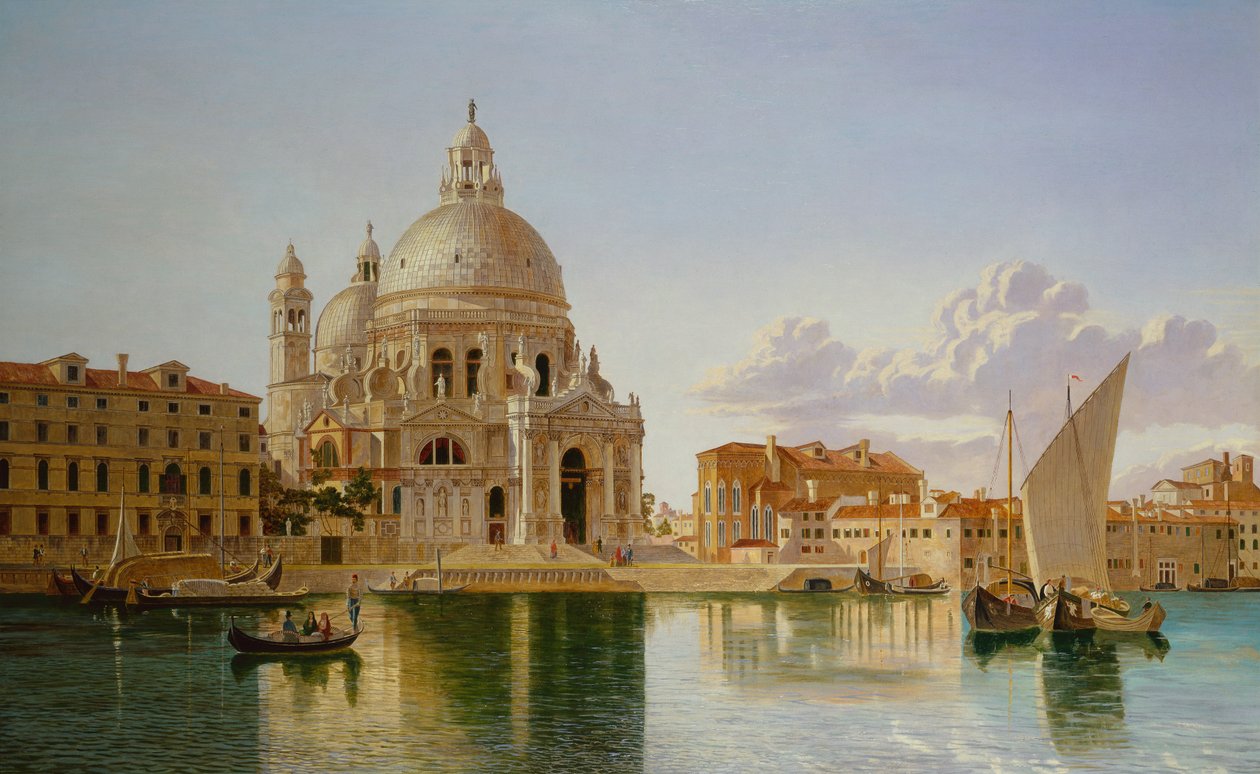 Santa Maria Della Selamı, Venedik (tuval üzerine yağlı boya) by William Hickling Burnett