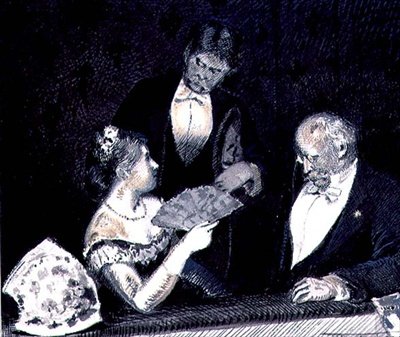 Opera kutusundaki rakamlar (gravür) by William Hicok Low