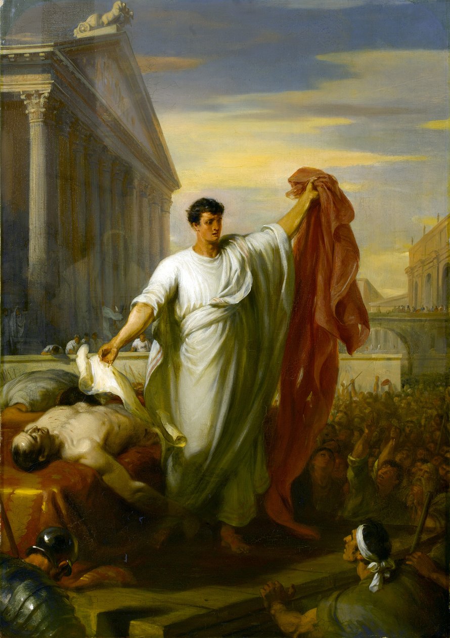 Marc Anthony Sezar'ın Vasiyetini Okurken by William Hilton