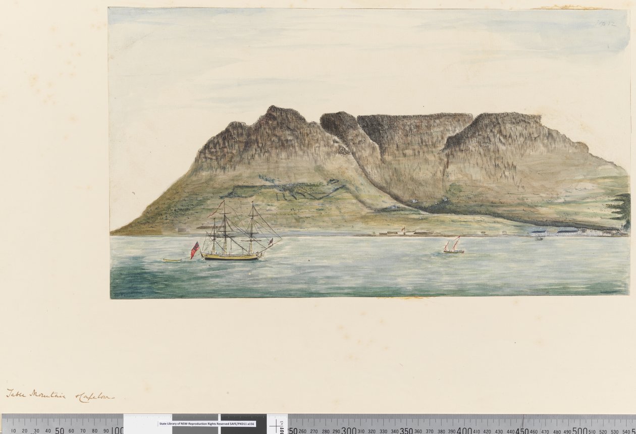 Sayfa 12 Masa Dağı, Cape Town by William Hodges