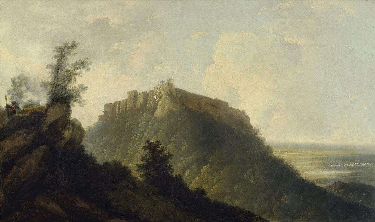 Bidjegur Kalesi, c.1784 (tuval üzerine yağlı boya) (ayrıca bkz. 150249) by William Hodges