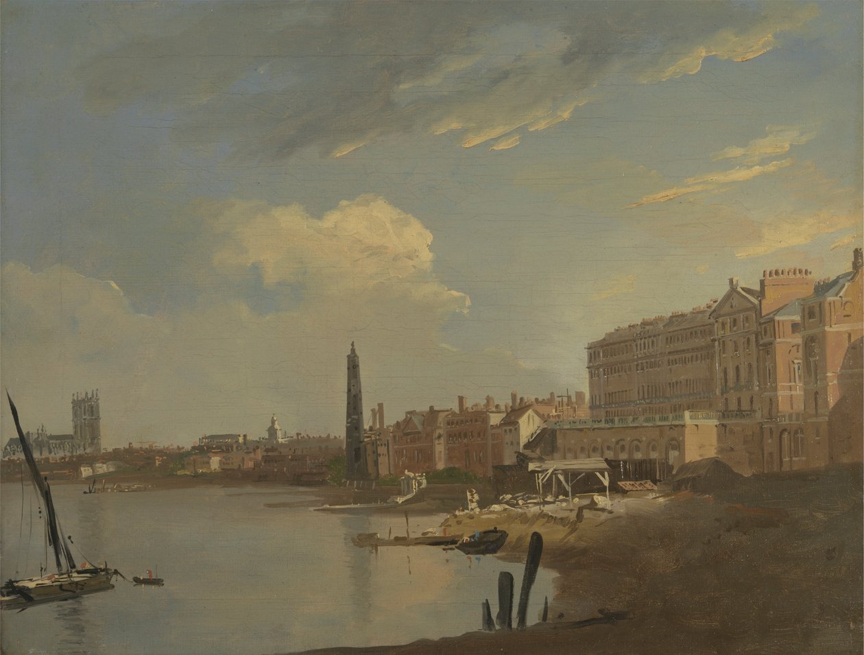 Thames ve Adelphi by William Hodges