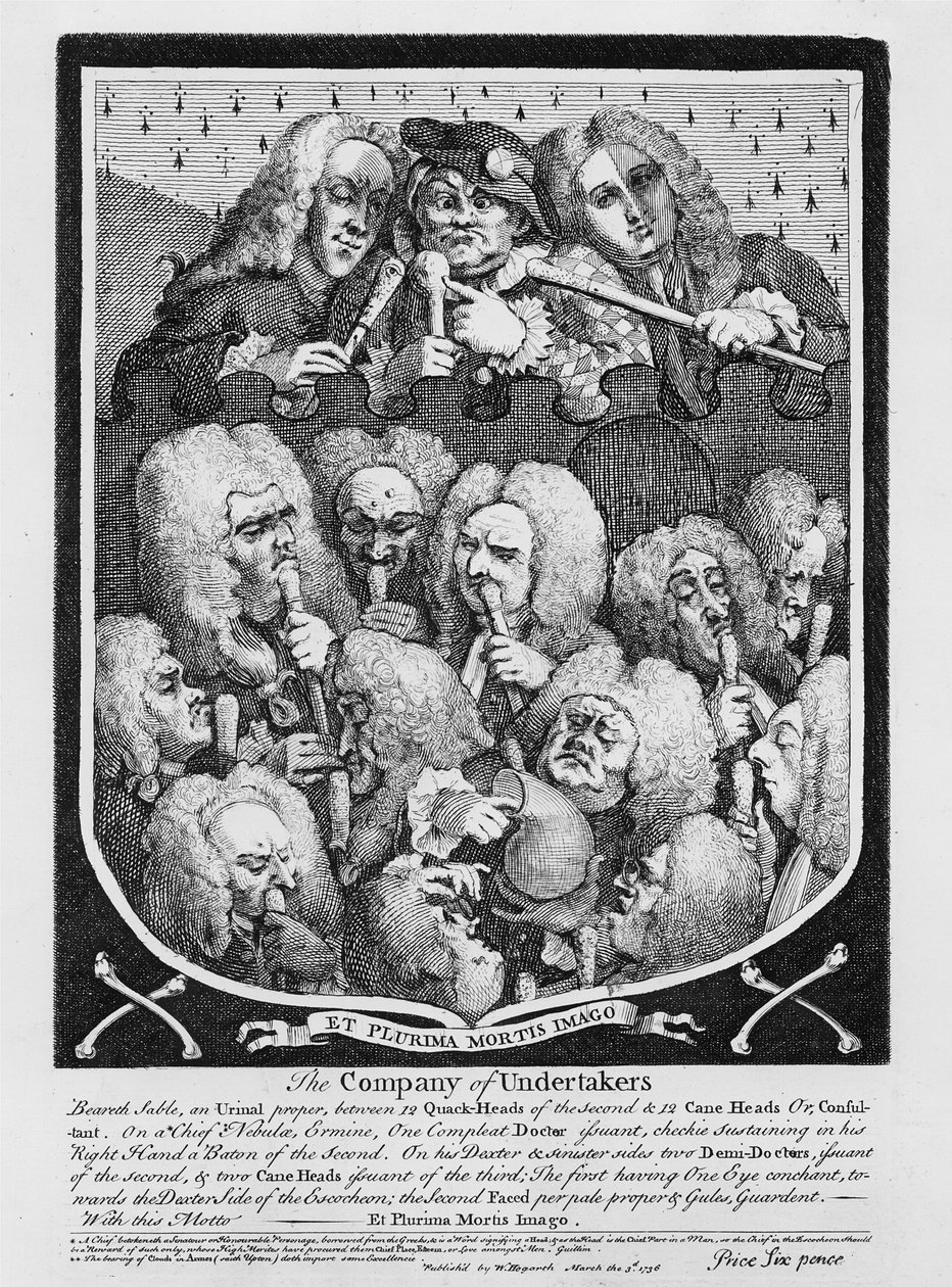 Hekimlere Danışma, 1736 by William Hogarth