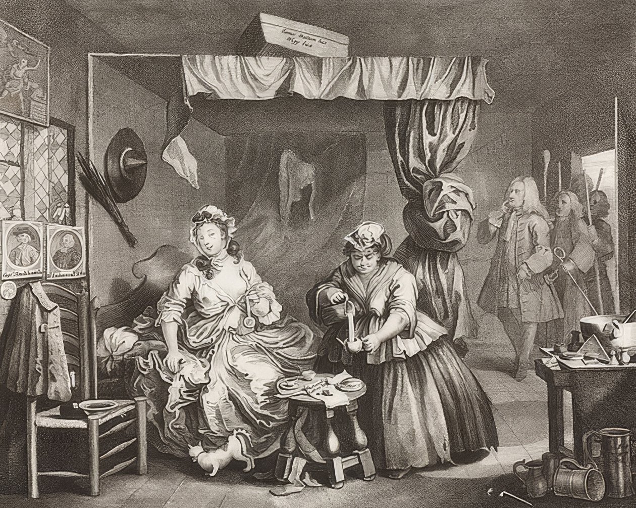 Bir Fahişe S İlerleme / Bir Fahişenin Yolu, Sayfa 3: Tutuklama. 1732 by William Hogarth