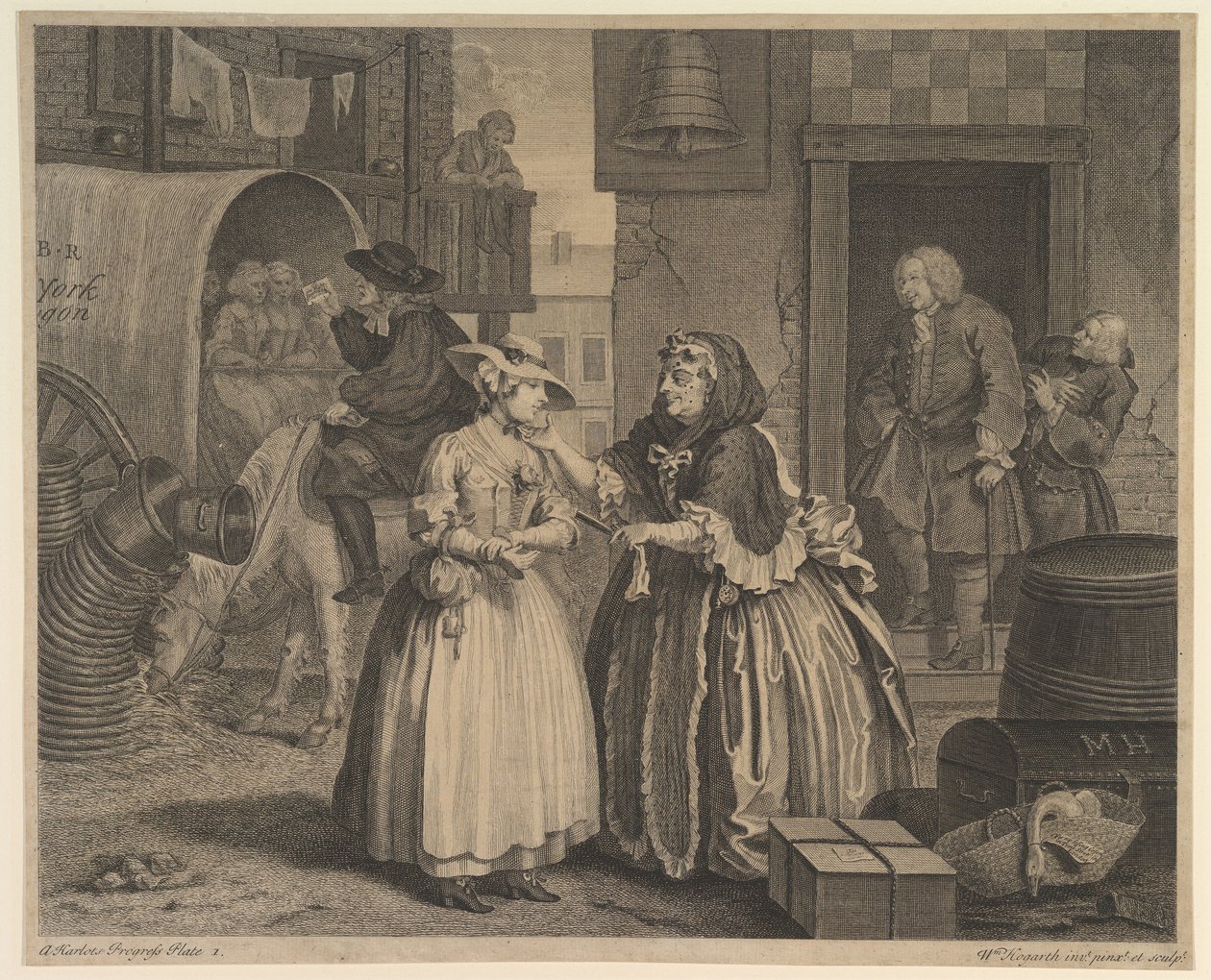 A Harlots Progress, Levha 1, Nisan 1732