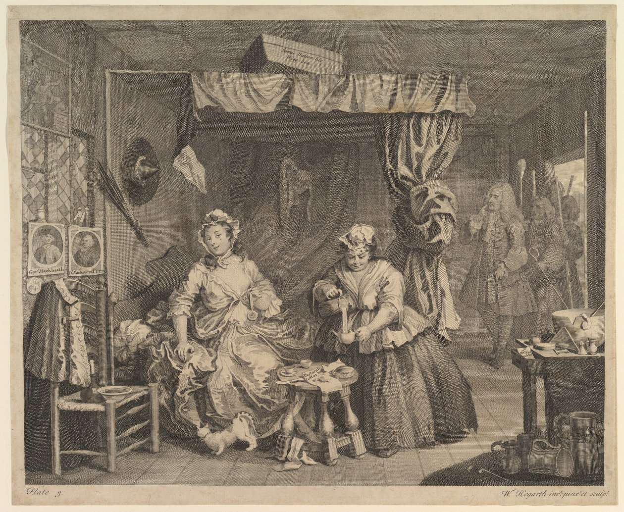 A Harlots Progress, Levha 3, Nisan 1732