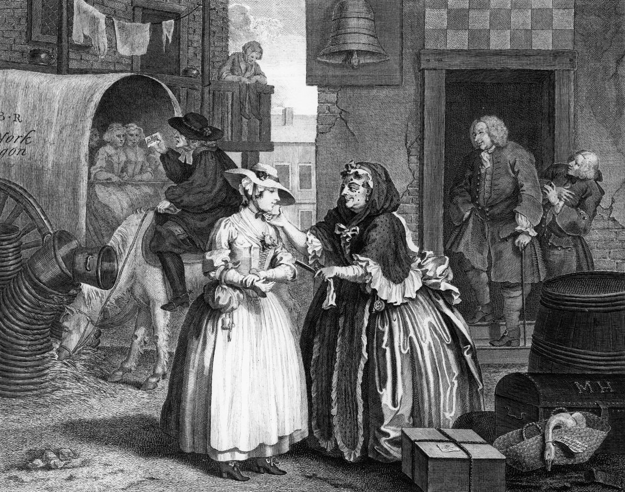 Bir Fahişenin İlerlemesi, Plaka I by William Hogarth