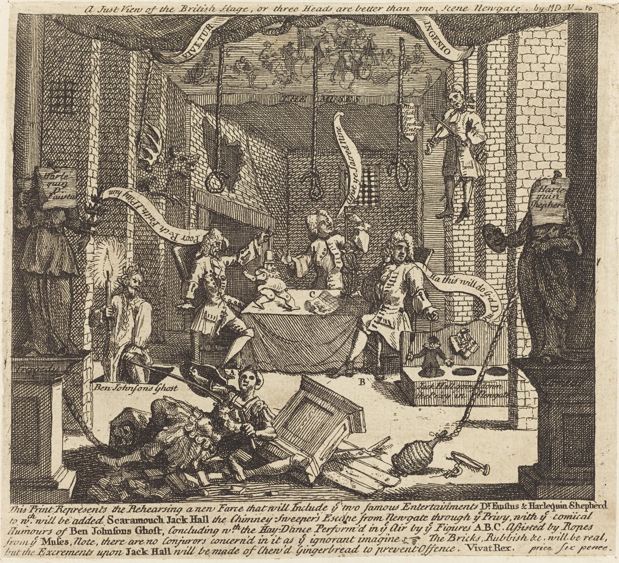 İngiliz Sahnesine Adil Bir Bakış by William Hogarth