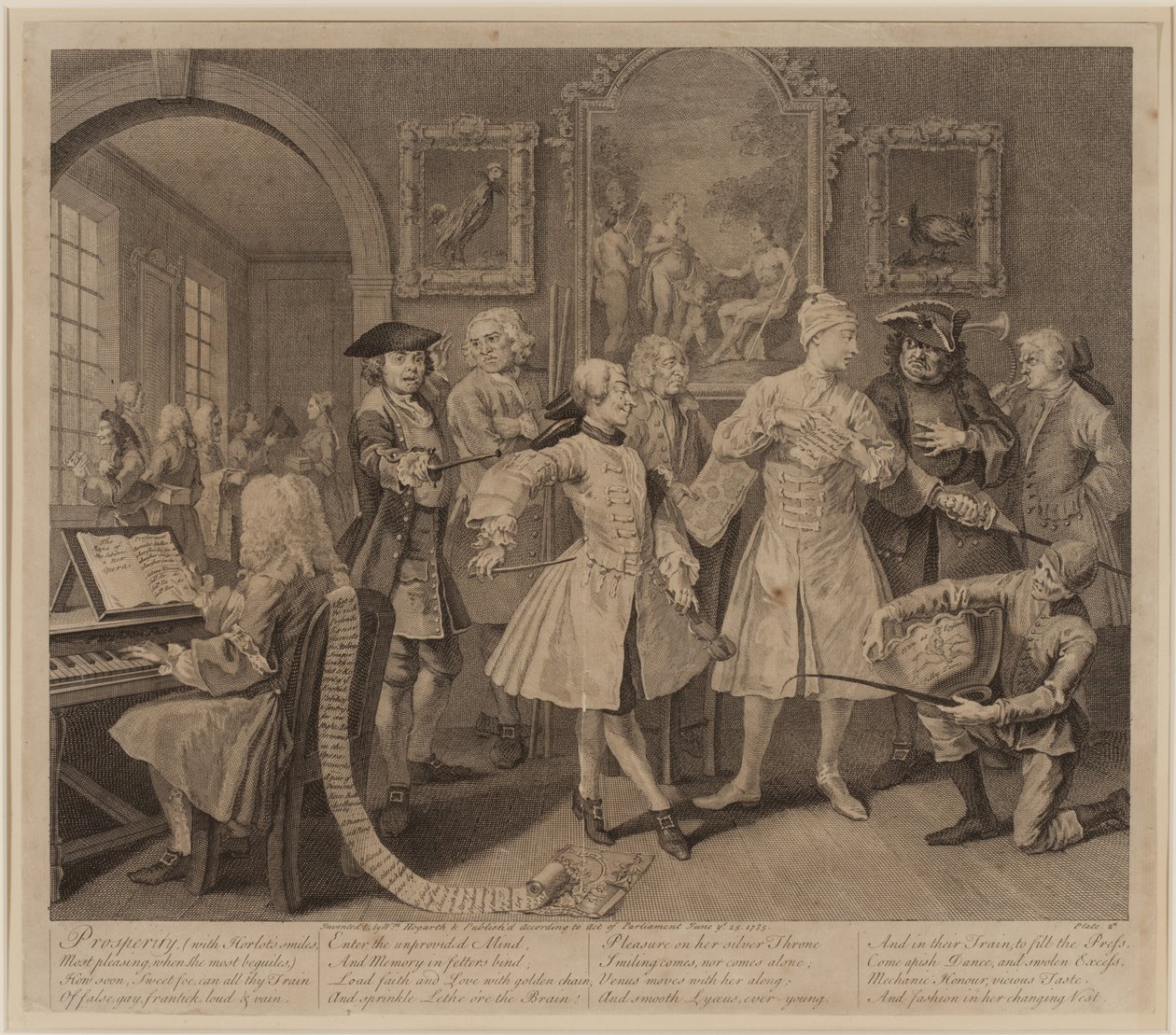 Bir Tırmık İlerlemesi, Plaka 2 by William Hogarth