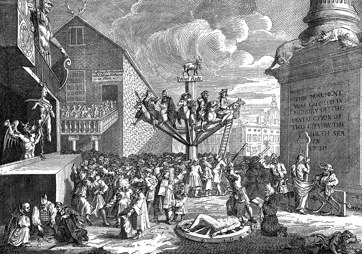 Güney Denizi Şirketi Üzerine Bir Hiciv, 1721 by William Hogarth