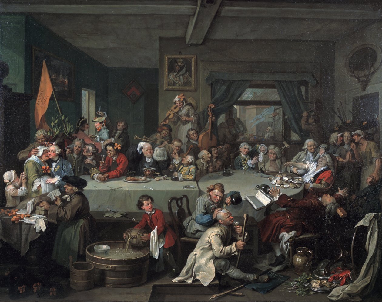 Bir Seçim Eğlencesi, 1755 by William Hogarth