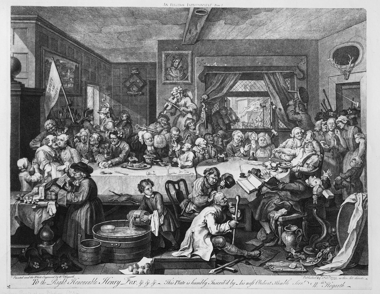 Bir Seçim Eğlencesi, 1755 by William Hogarth