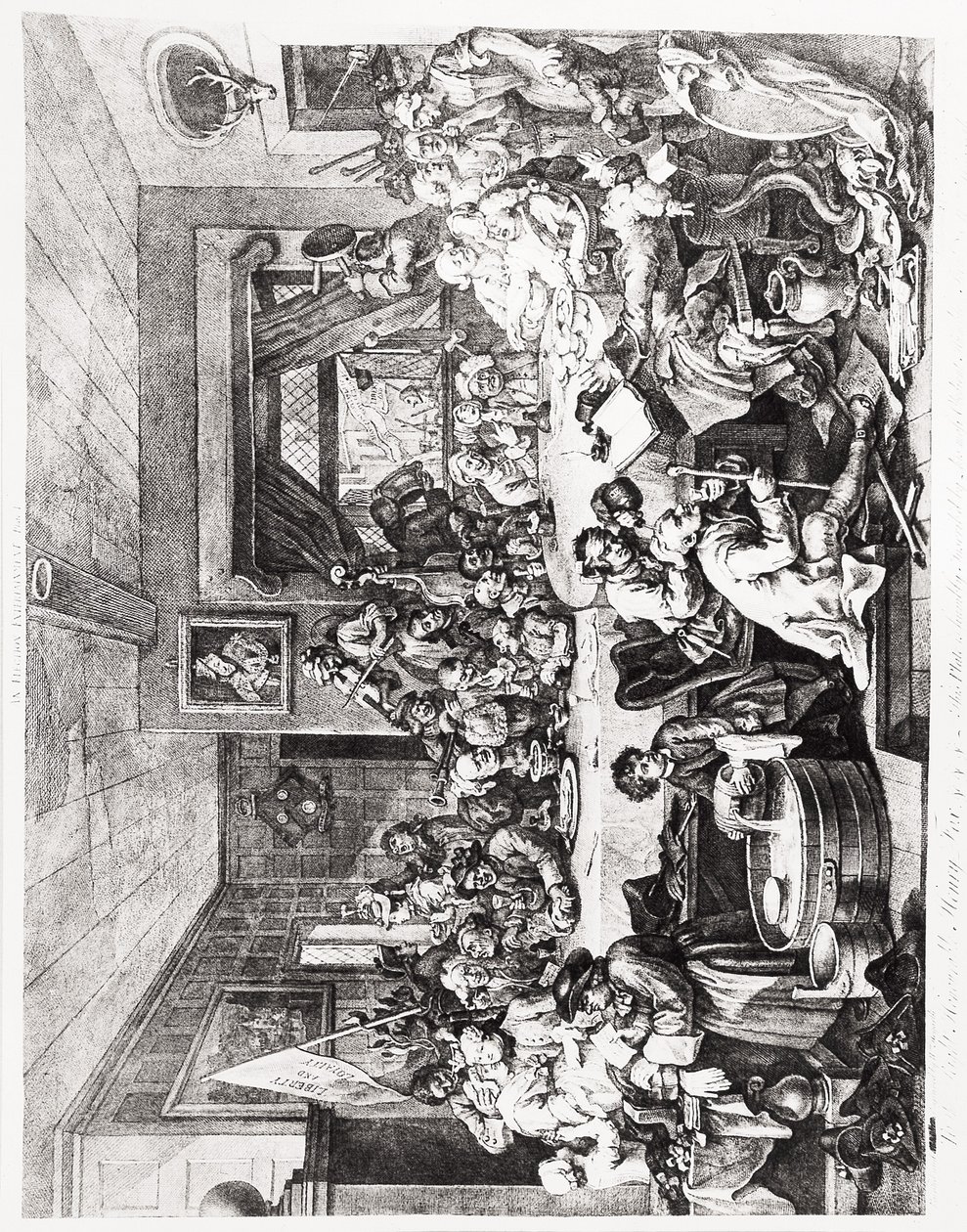Bir Seçim Eğlencesi, Plaka I, 24 Şubat by William Hogarth