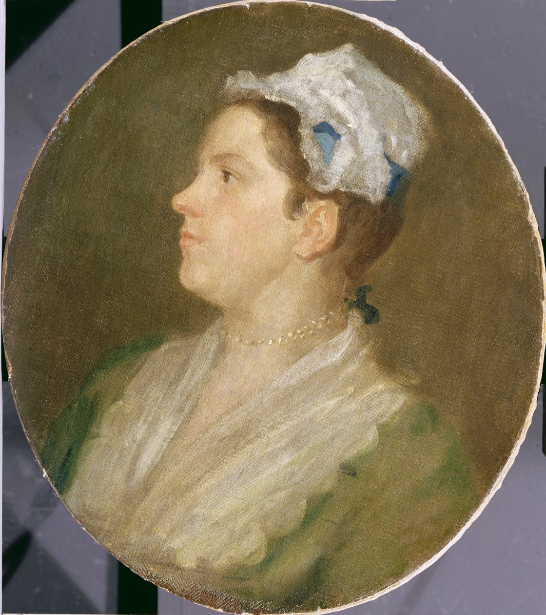 Anne Hogarth (1701-71), c.1740 (koruma öncesi) (bkz. 174878) by William Hogarth