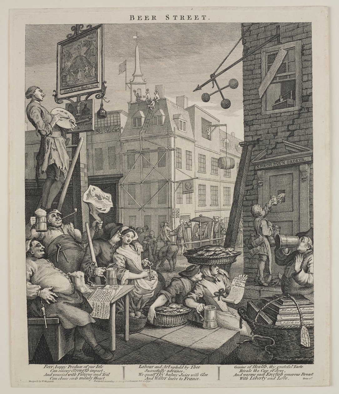 bira sokağı by William Hogarth