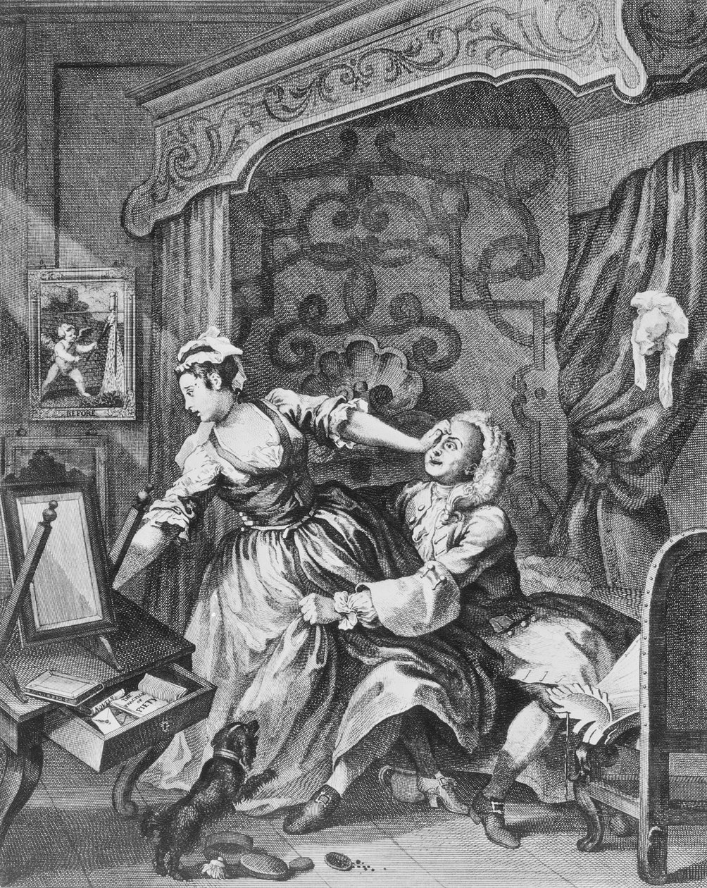 Daha önce, 1736 by William Hogarth