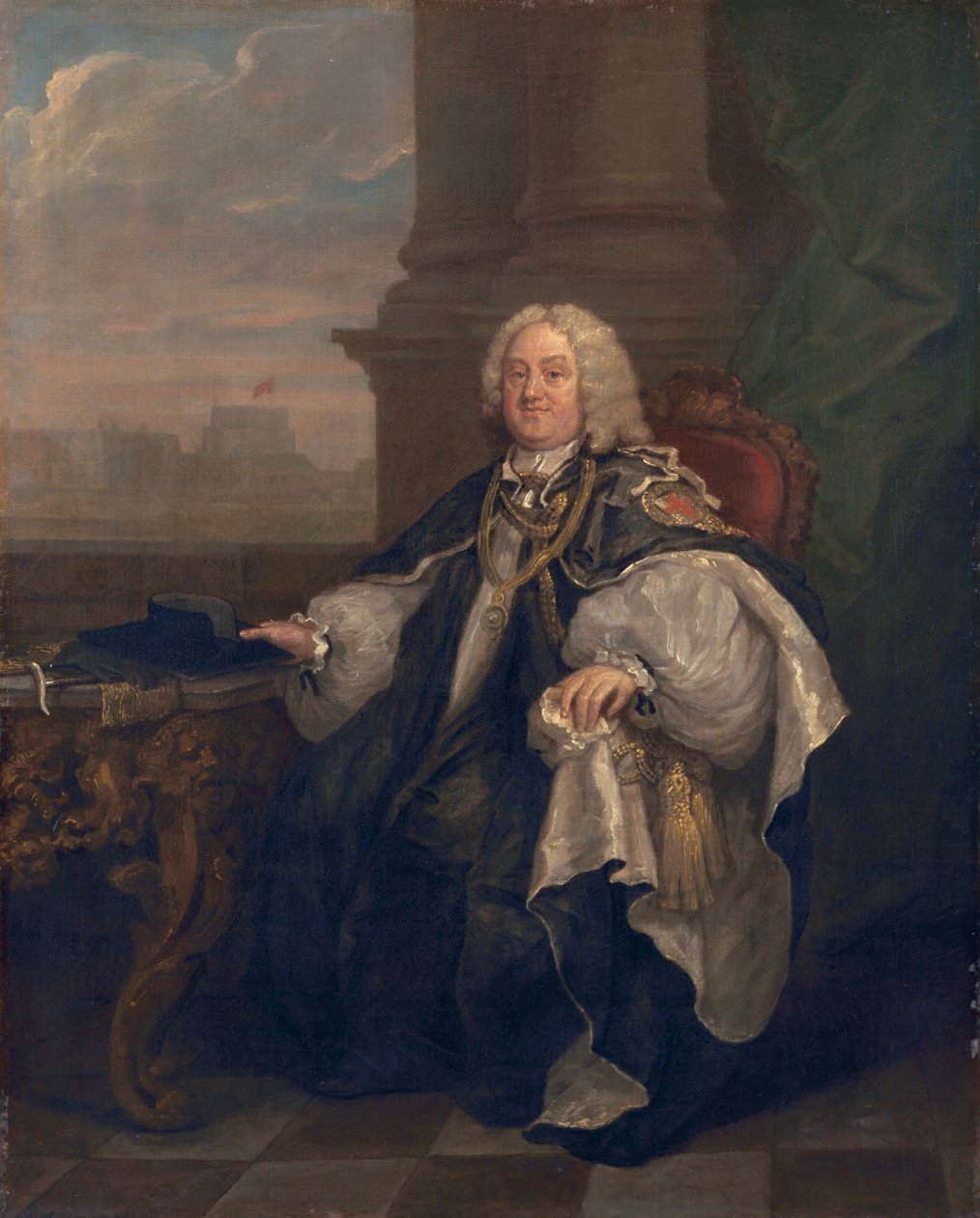 Benjamin Hoadly, Winchester Piskoposu, 1742 by William Hogarth