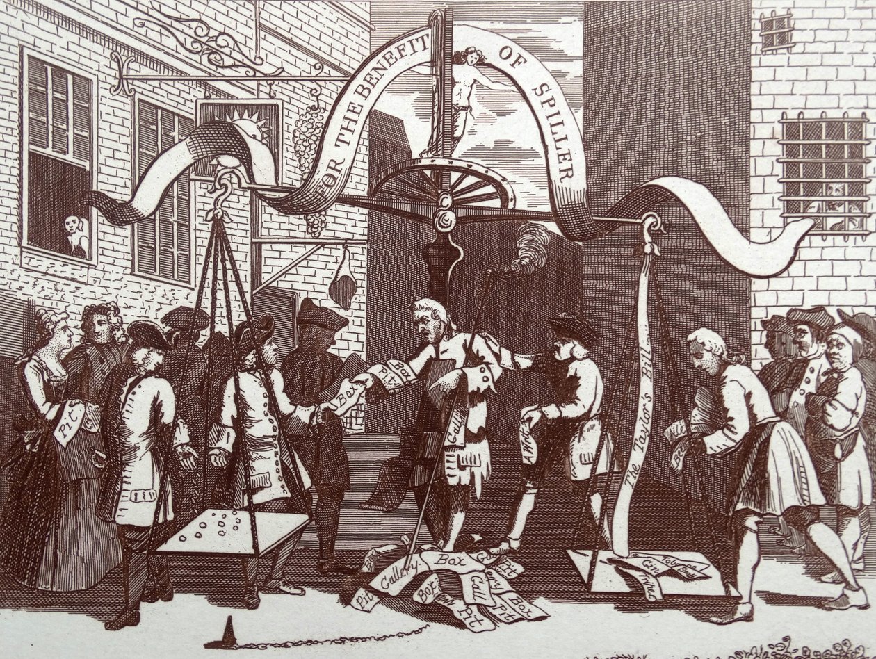 Doğada Peeping Boys by William Hogarth