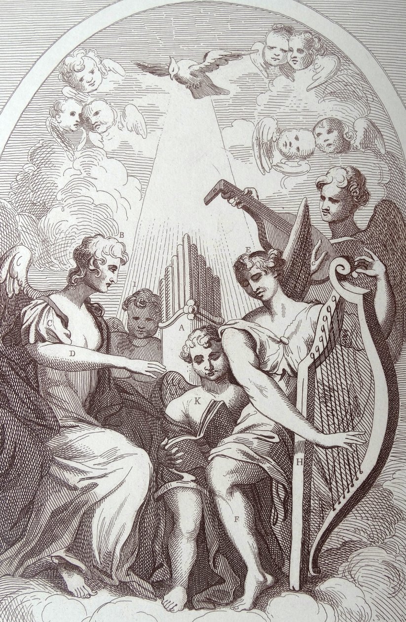 St Clement Danes'teki Kent Altarpiece'inde Burlesque by William Hogarth