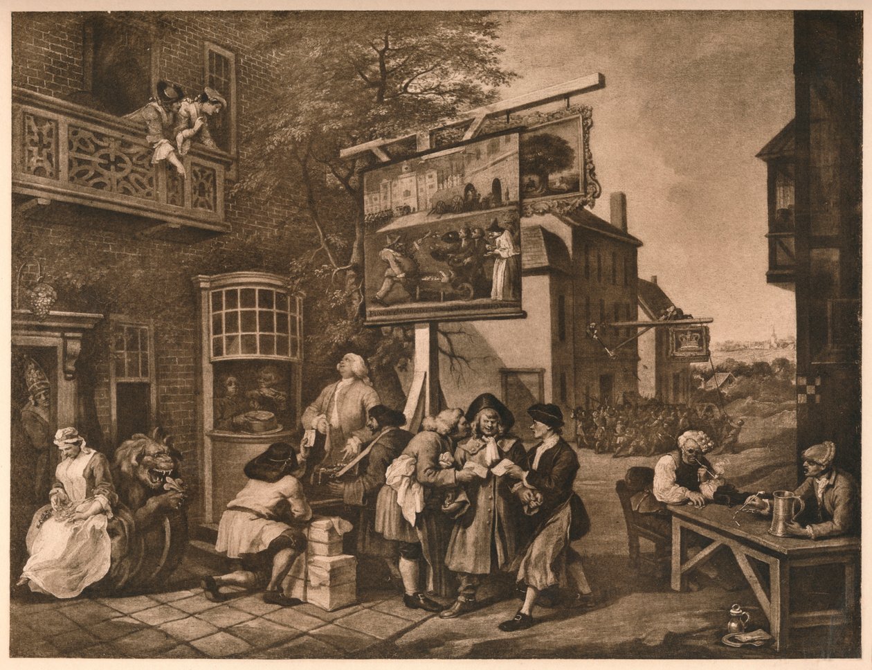 Oyların Toplanması, Bir Seçimin Mizahlarından II. Levha, 1757 by William Hogarth