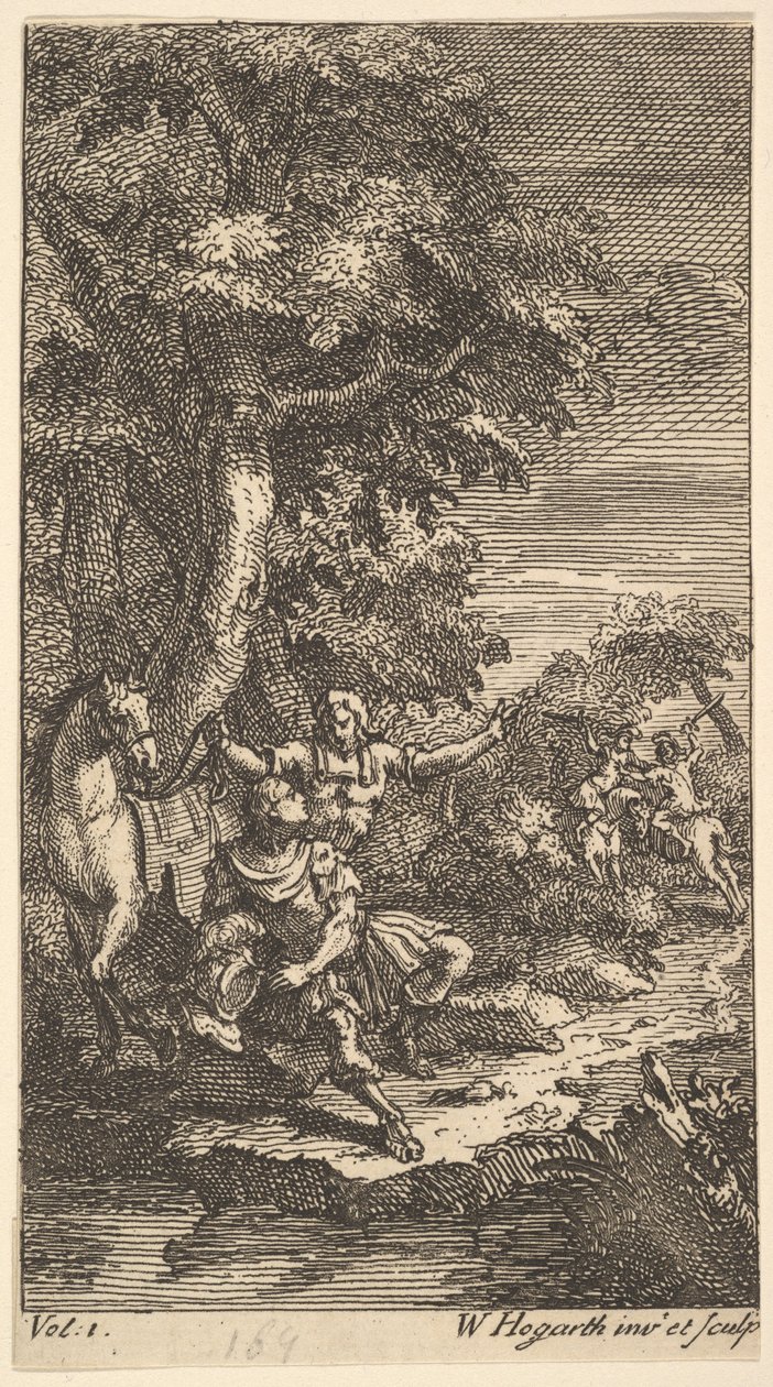 Cassandra, Frontispiece, Cilt. 1, 1725. by William Hogarth