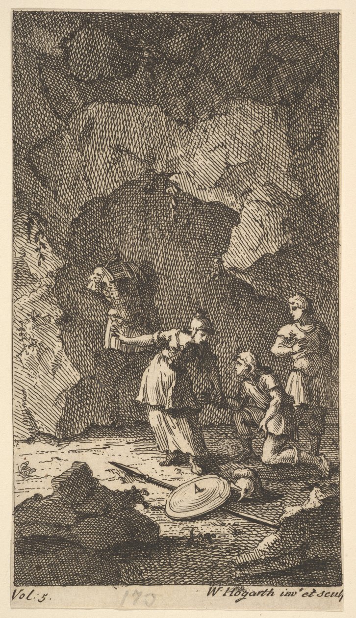 Cassandra, Frontispiece, Cilt. 5, 1725. by William Hogarth